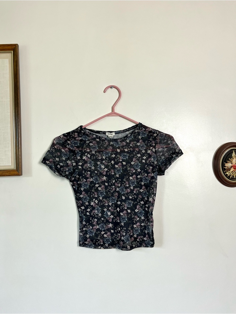 Garage Floral Sheer Top